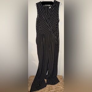 Emma & Michele Monochrome Striped Jumpsuit
